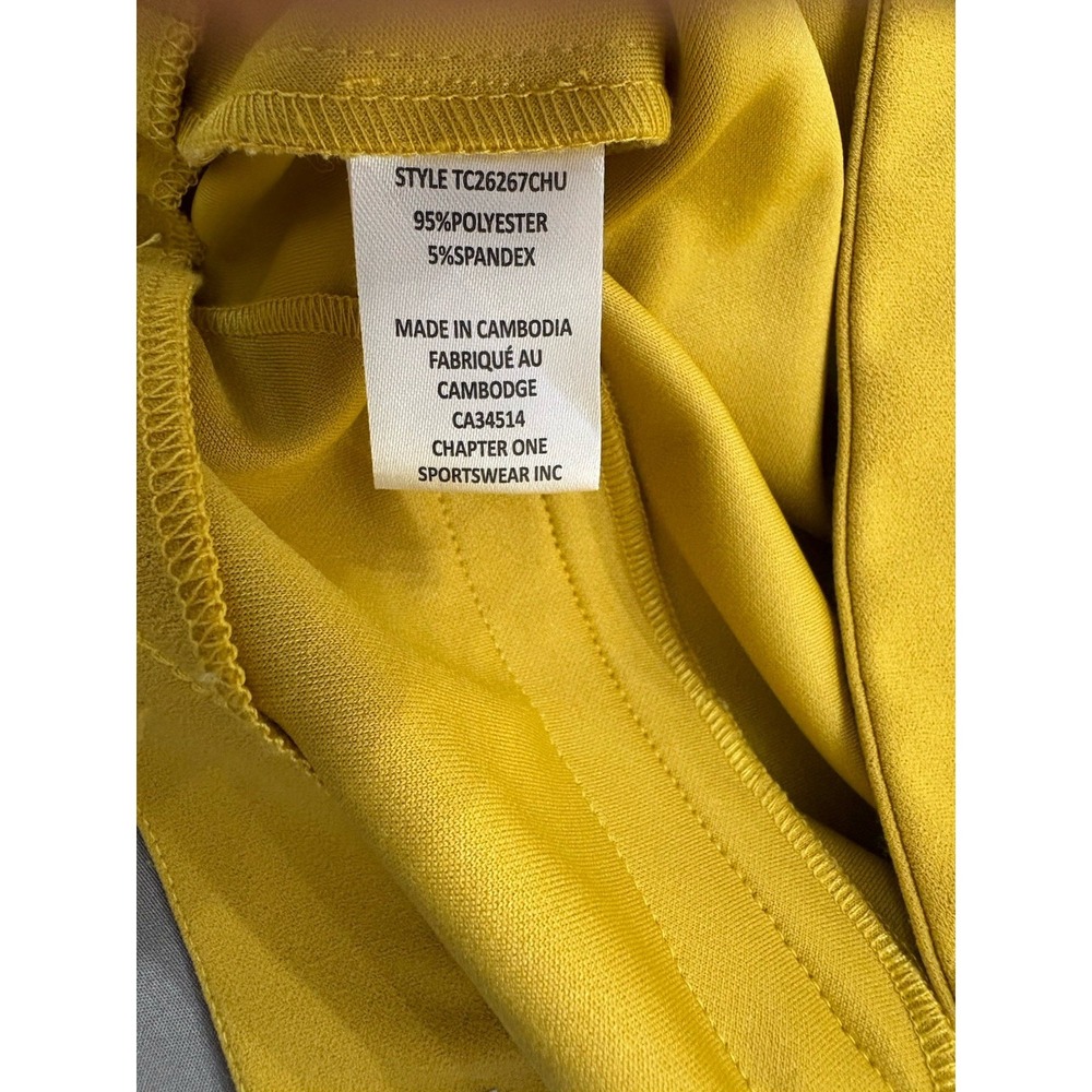 Jules & Leopold Mustard Yellow Women's Cropped Button-Accent Pants Size M - Picture 11 of 12